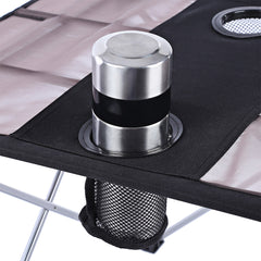 Foldable Table With Bottle Hole