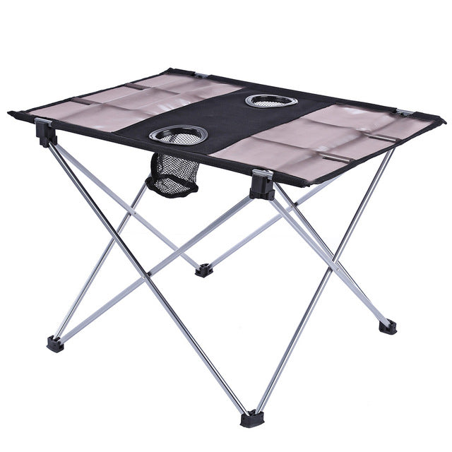 Foldable Table With Bottle Hole